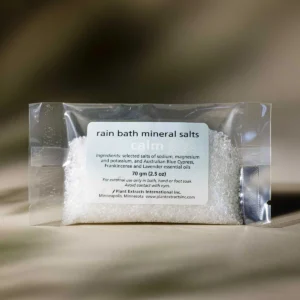 single calm bath salt bag