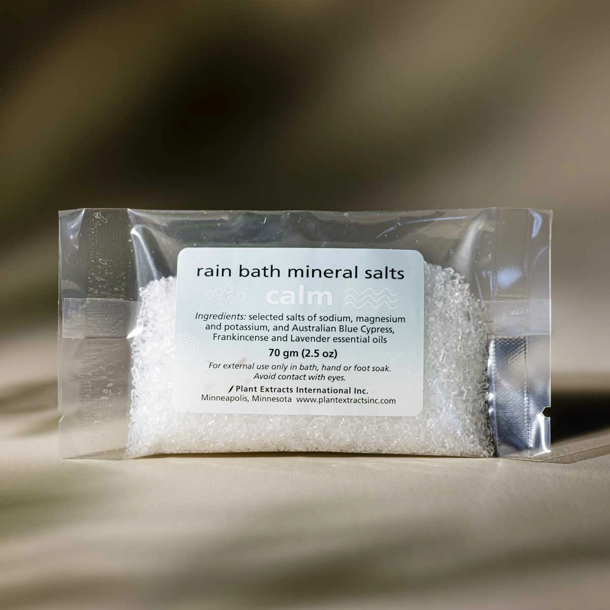 Single-Use CALM Rain Bath Mineral Salts