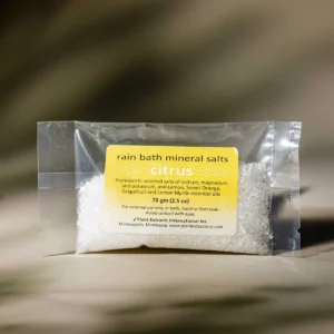 single citrus bath salt bag