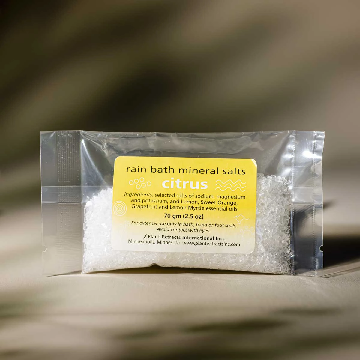 Single-Use CITRUS Rain Bath Mineral Salts