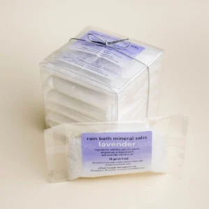 box set of twelve lavender bath salt bags