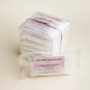 box set of twelve unscented bath salt bags