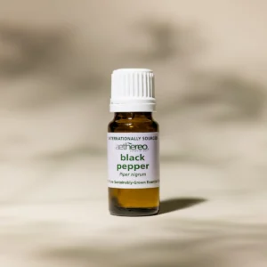 black pepper essential oil bottle