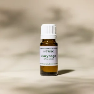 clary sage essential oil bottle