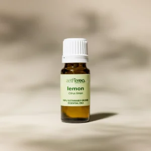 lemon essential oil bottle