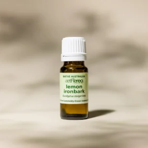 lemon ironbark essential oil bottle