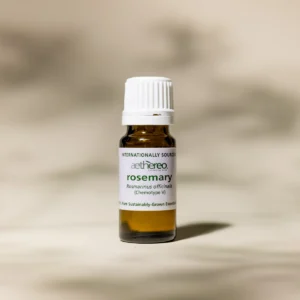 rosemary v essential oil bottle