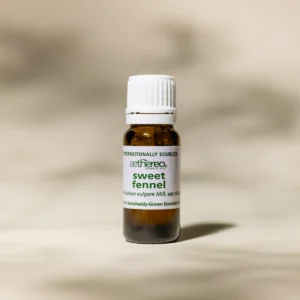 Sweet fennel essential oil bottle